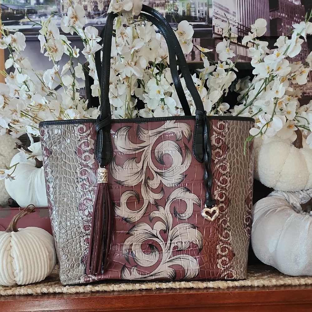 Brighton Elegant Tote in Black and Brown